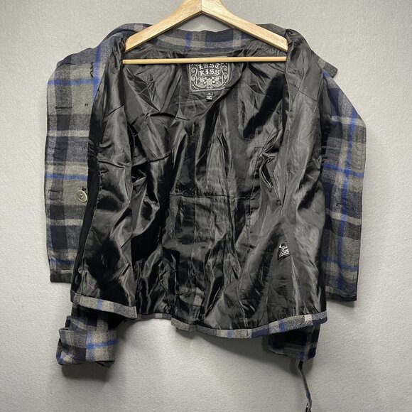 Last Kiss Wool & Polyester Blend Cropped Double-Breasted Jacket XL - Picture 5 of 6